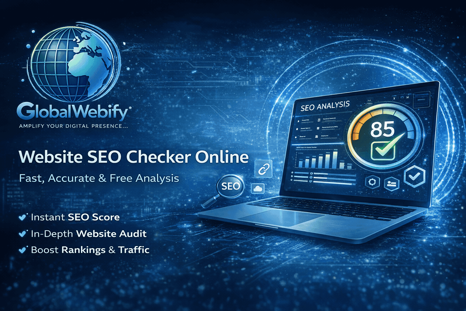 Website SEO Checker Online – Fast, Accurate & Free Analysis - Global Webify Blog Website SEO Checker Online – Fast, Accurate & Free Analysis